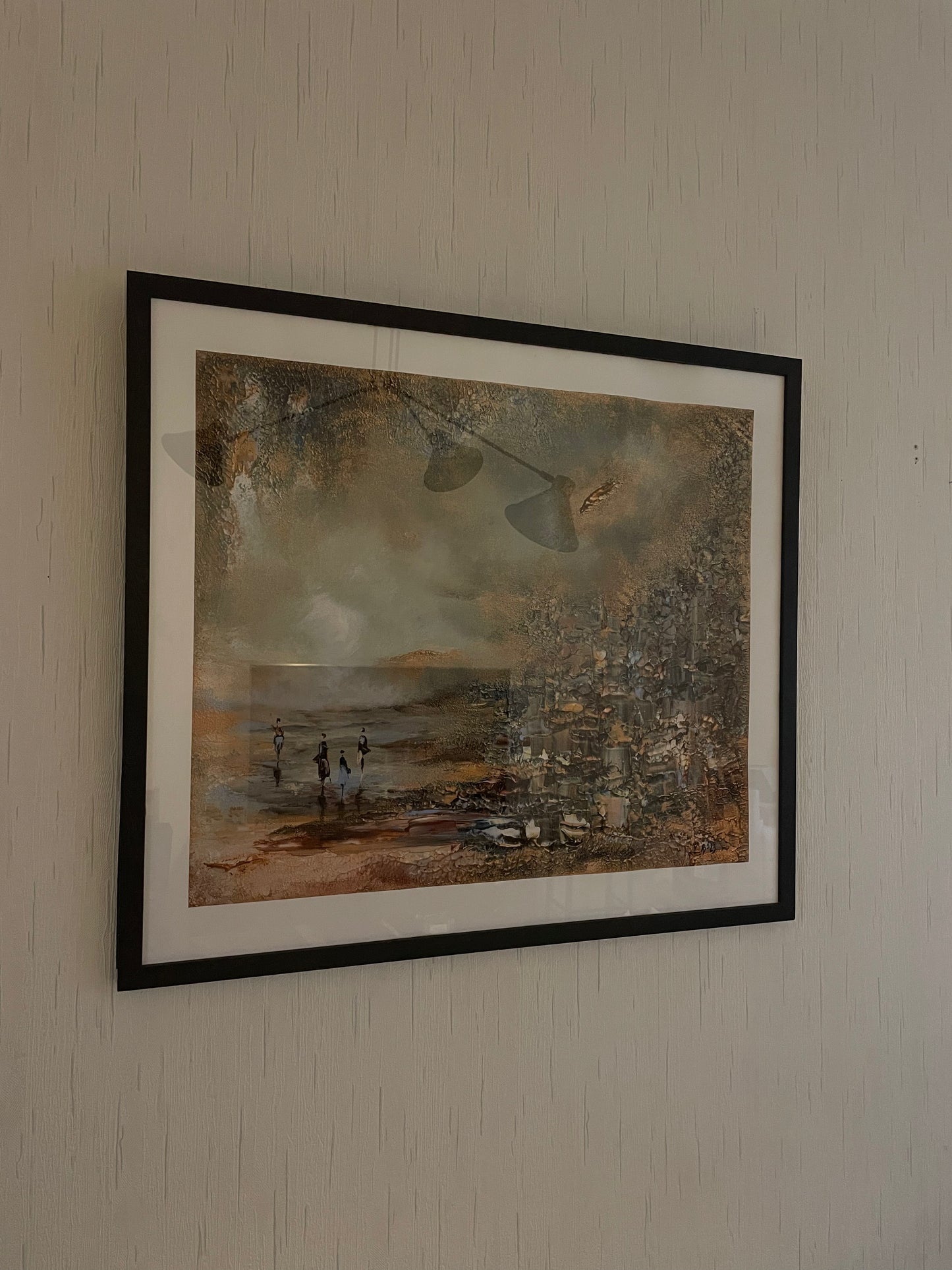 Rantakatu print, with frame