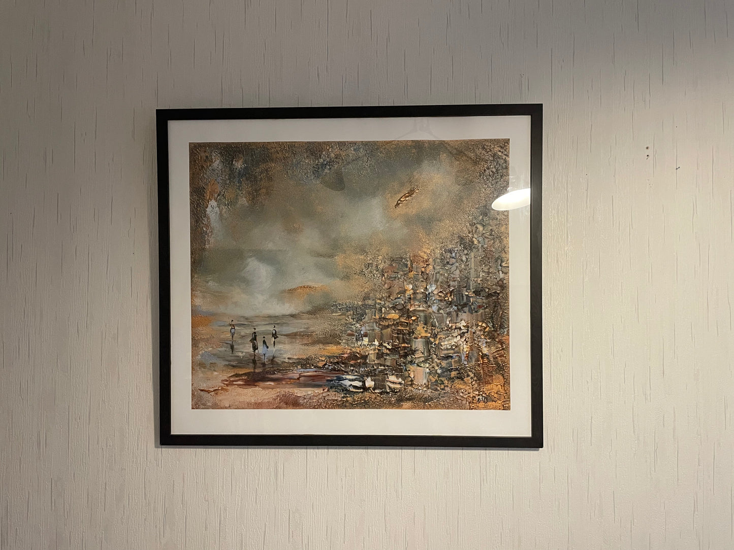 Rantakatu print, with frame